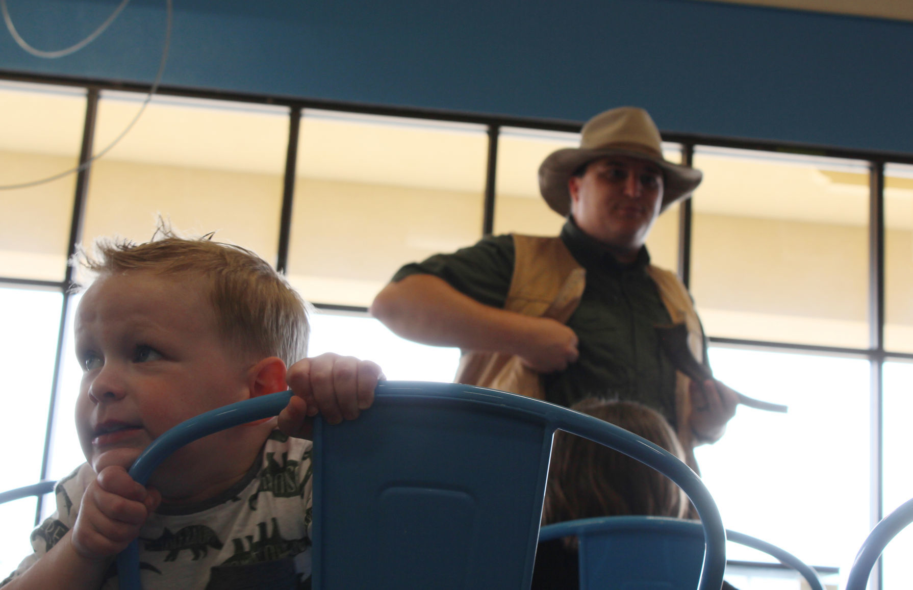 3-year-old triceratops fan